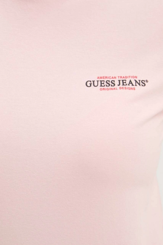 Guess Jeans t-shirt W4YI02.J1314 różowy