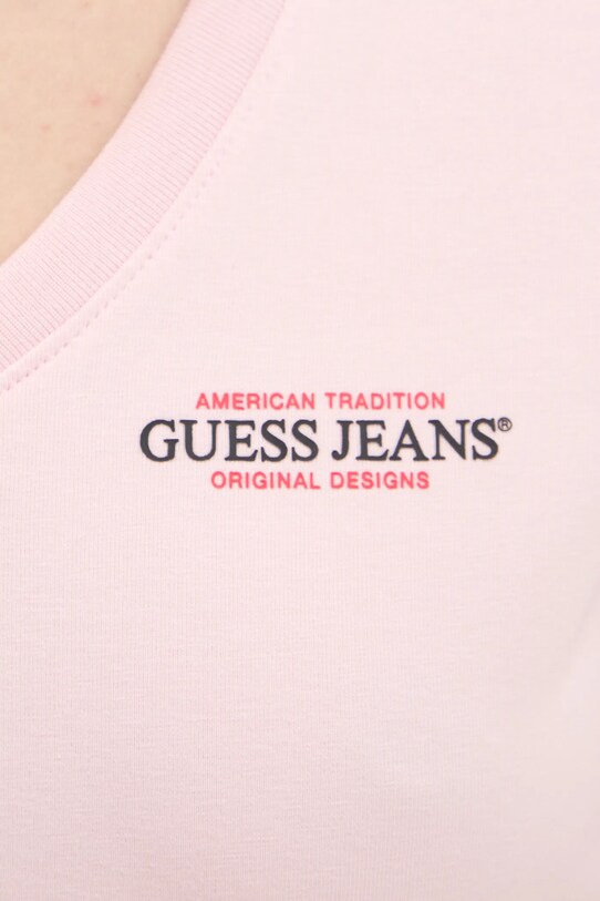 Tričko Guess Jeans W4YI23.J1314 ružová