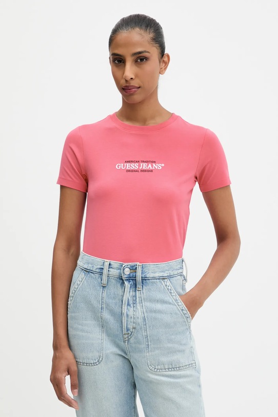 Футболка Guess Jeans рожевий W4YI03.J1314