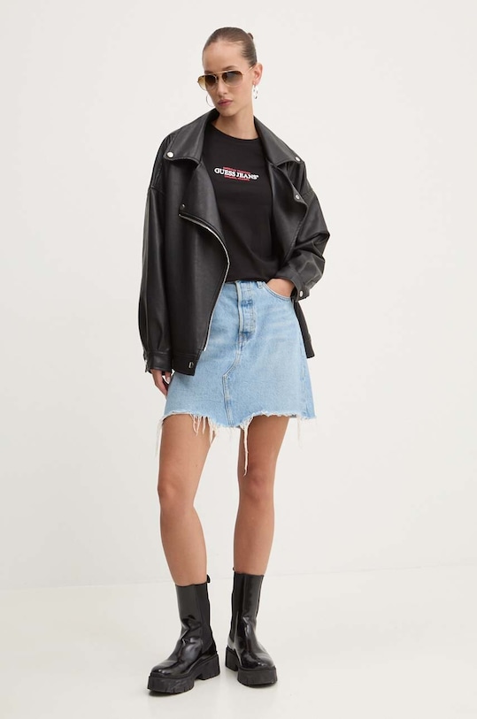 Guess Jeans t-shirt W4YI03.J1314 czarny AW25