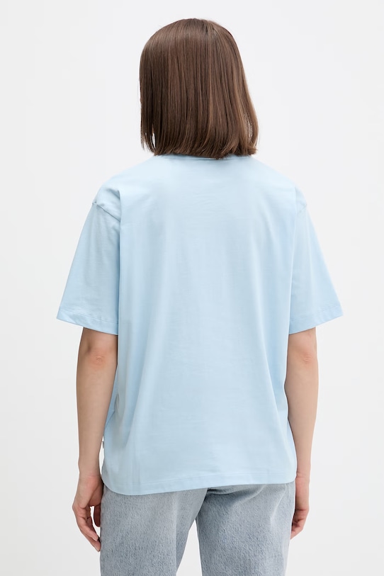 Odzież Guess Jeans t-shirt bawełniany W4YI08.K8HM0 niebieski