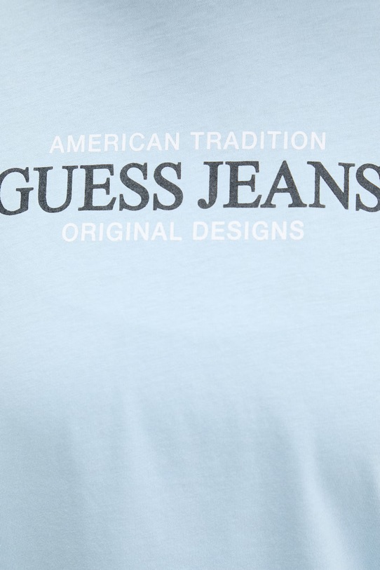 Guess Jeans t-shirt bawełniany W4YI08.K8HM0 niebieski