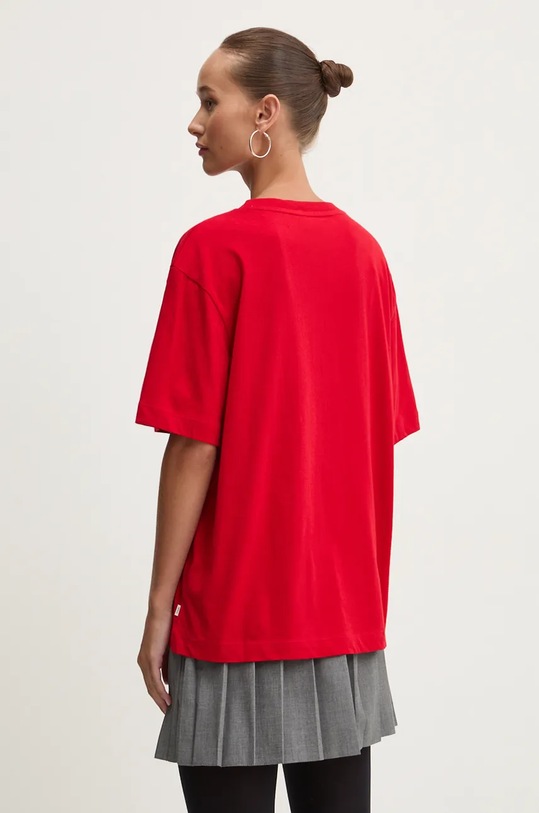 Odzież Guess Jeans t-shirt bawełniany W4YI08.K8HM0 czerwony