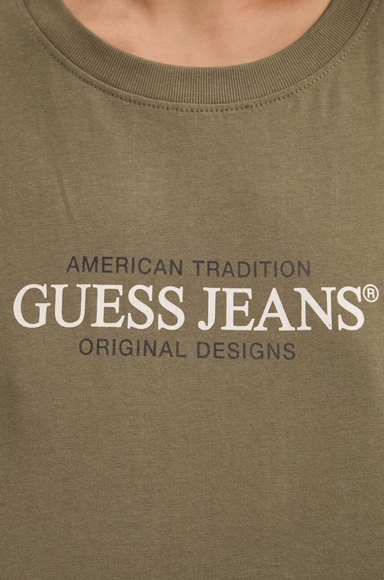 Guess Jeans tricou din bumbac W4YI08.K8HM0 verde