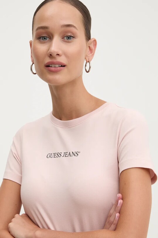 Футболка Guess Jeans розовый W4YI01.J1314