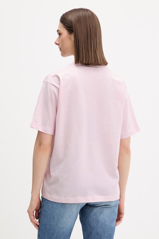 Odzież Guess Jeans t-shirt bawełniany W4YI76.K8HM0 różowy