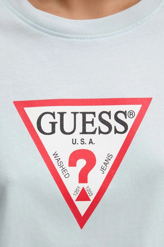 Guess Jeans t-shirt bawełniany W4YI76.K8HM0 niebieski