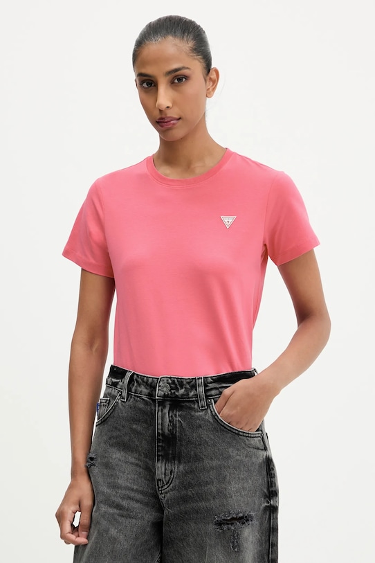 Tričko Guess Jeans ružová W4YI10.J1314