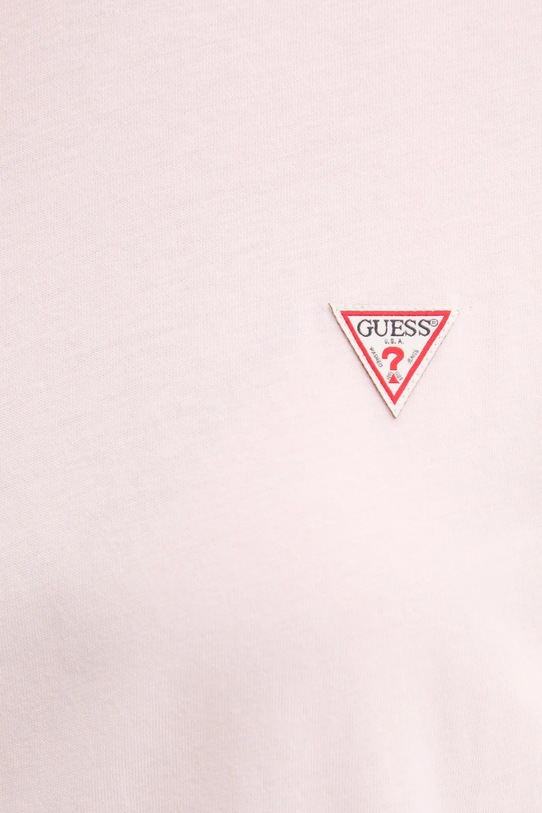 Бавовняна футболка Guess Jeans W4YI05.K8HM0 рожевий