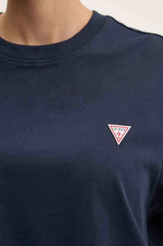 Βαμβακερό μπλουζάκι Guess Jeans W4YI05.K8HM0 σκούρο μπλε