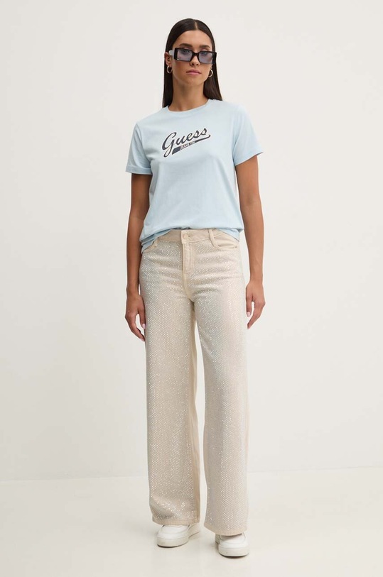 Футболка Guess Jeans W4YI13.J1314 блакитний AW24