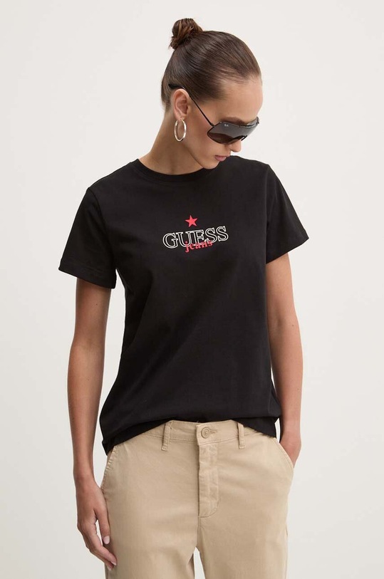 Футболка Guess Jeans regular чорний W4YI12.J1314