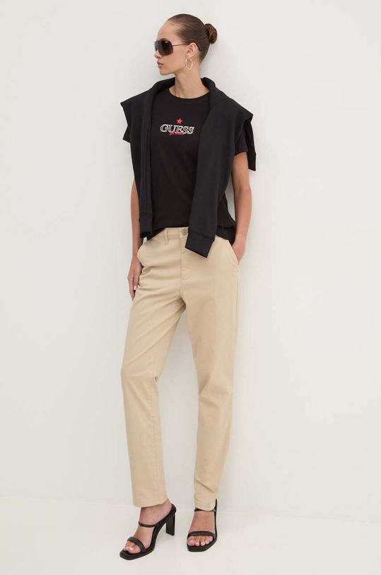 Футболка Guess Jeans W4YI12.J1314 чорний AW24