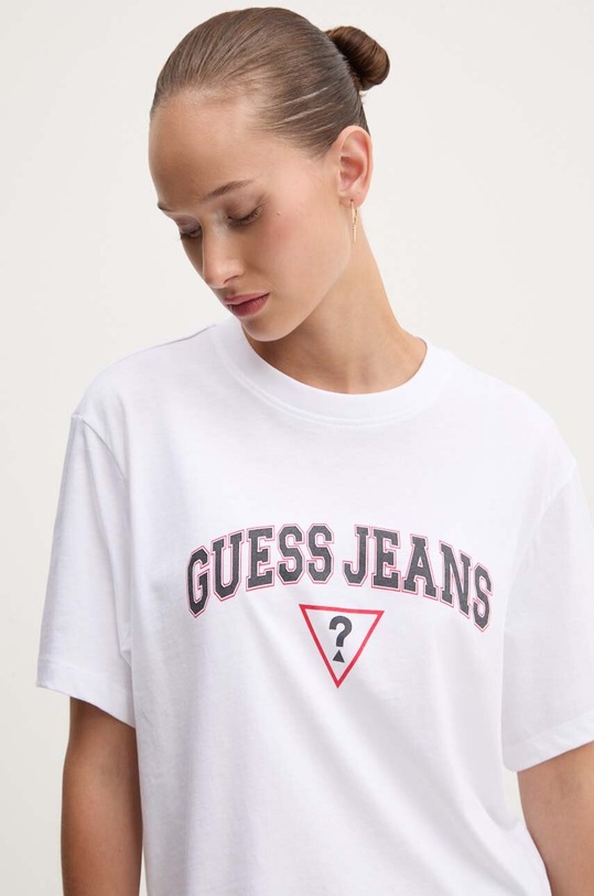 Бавовняна футболка Guess Jeans білий W4YI06.K8HM0