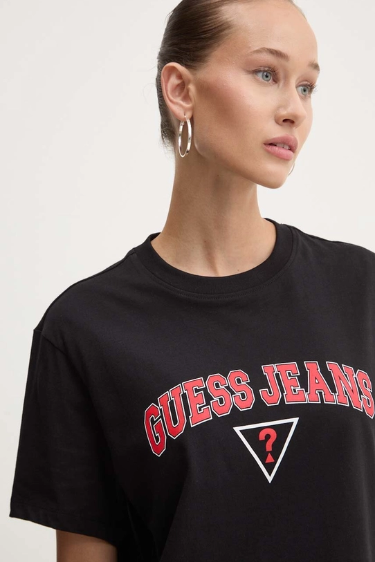 Guess Jeans t-shirt bawełniany czarny W4YI06.K8HM0