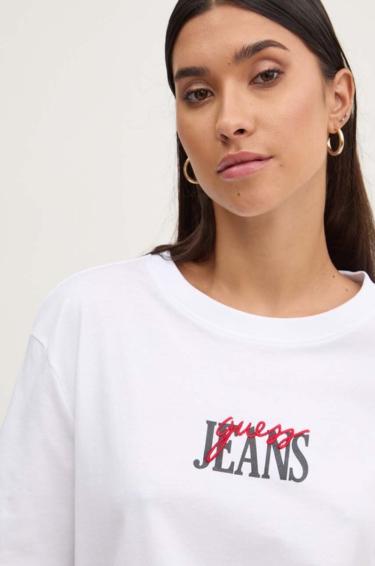 Бавовняна футболка Guess Jeans білий W4YI07.K8HM0
