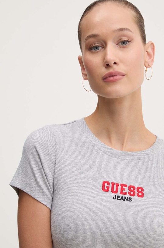 Μπλουζάκι Guess Jeans γκρί W4YI64.KA0H1