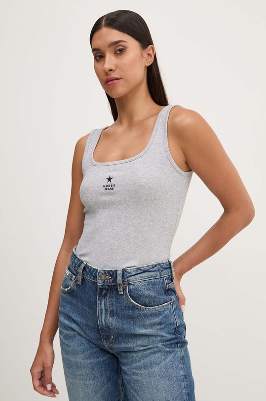 Guess Jeans top gri W4YP48.KA0H1
