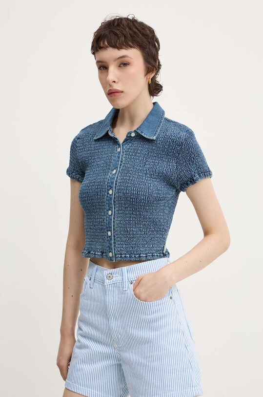 Guess Originals camicia di jeans blu W4YG63.D5960