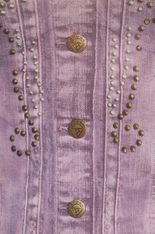 Tričko Guess Originals W4YP19.KBBF0 fialová