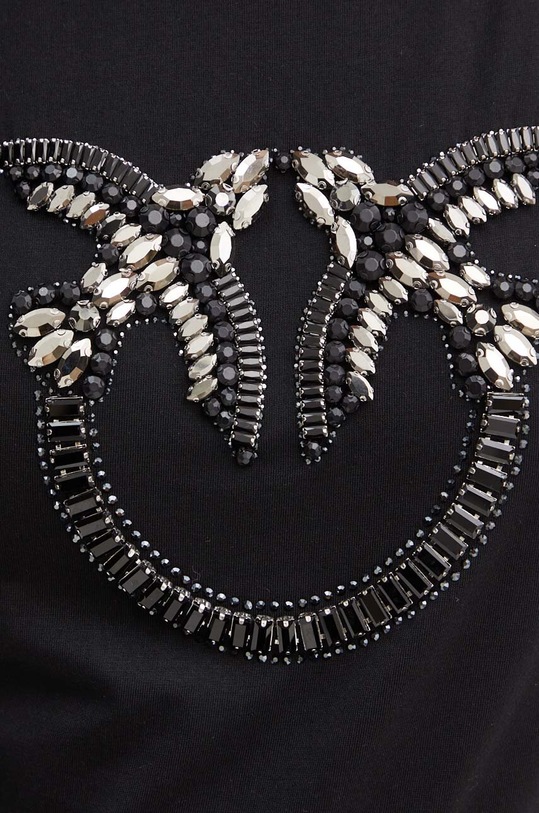 Pinko t-shirt bawełniany 100535.A24E czarny