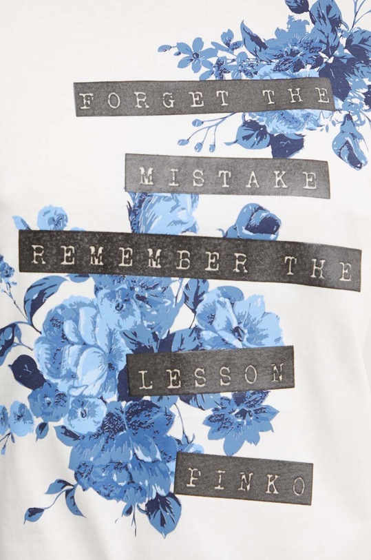 Pinko t-shirt bawełniany 100789.A255 biały