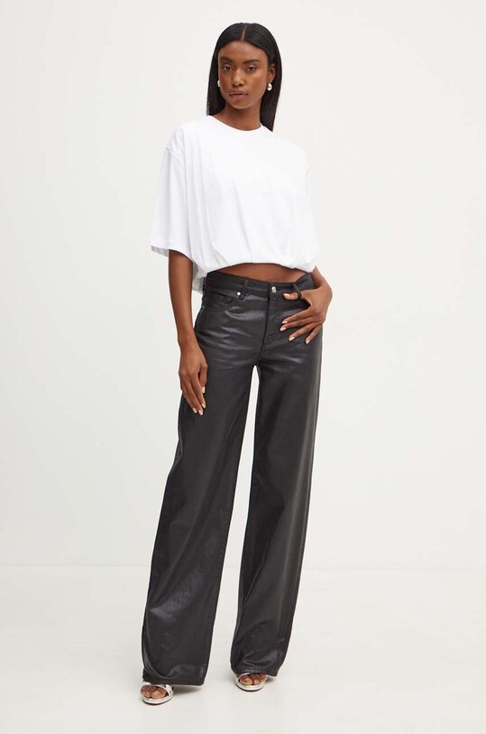 Pinko t-shirt bawełniany 104206.A251 biały AW24
