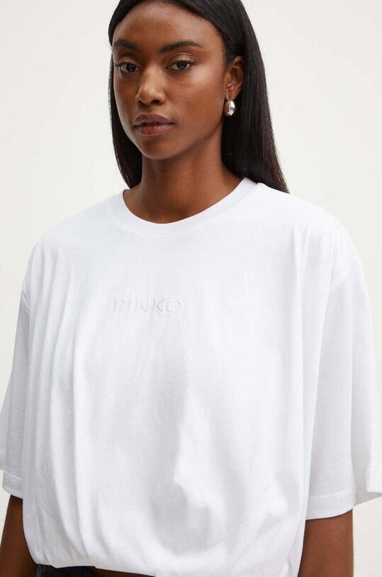 Pinko t-shirt bawełniany biały 104206.A251