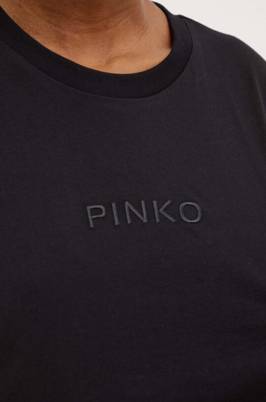 Pinko t-shirt bawełniany czarny 104206.A251