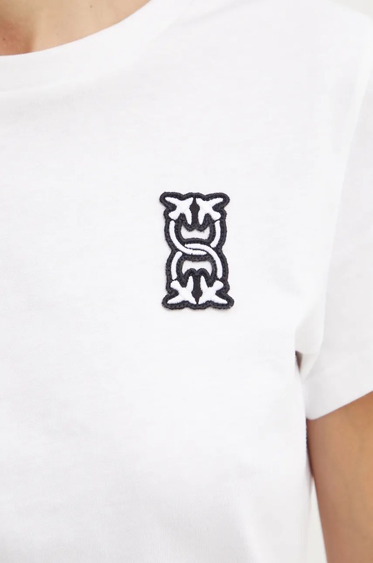 Bavlněné tričko Pinko béžová 100355.A23D