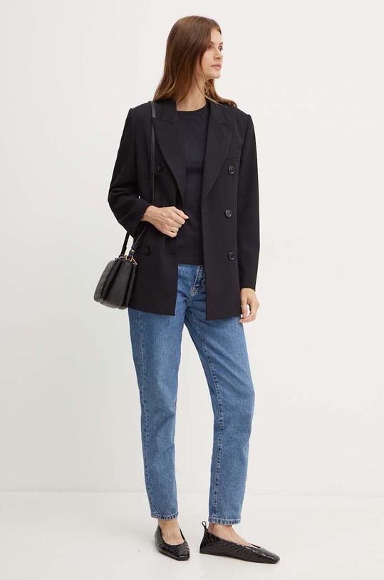 Pamučna majica Pinko 100355.A23D crna AW24