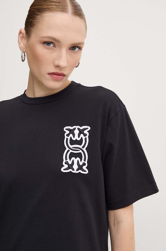 Bavlněné tričko Pinko černá 104043.A23D