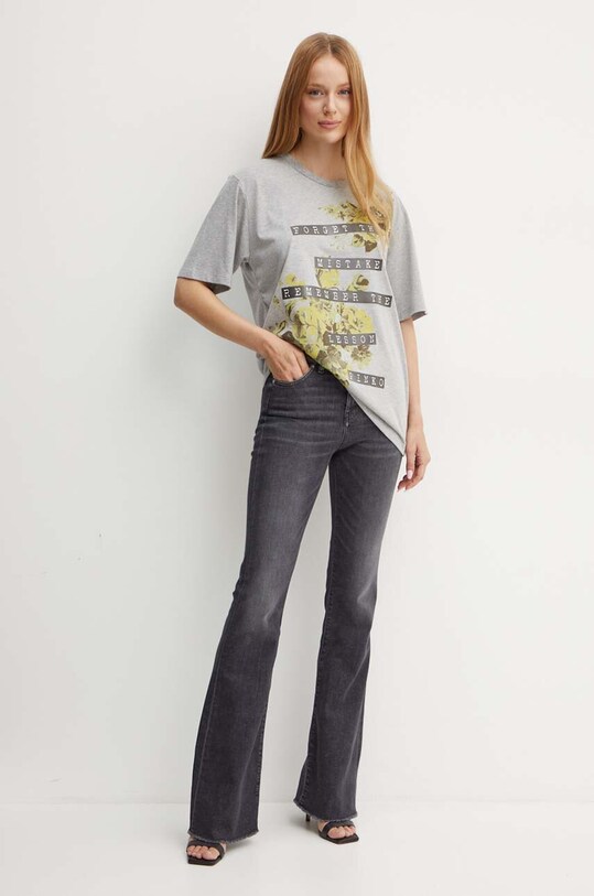 Pinko t-shirt 101704.A2AC szary AW24