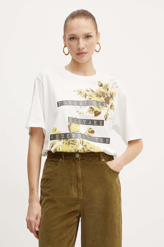 Pinko t-shirt bawełniany biały 101704.A255