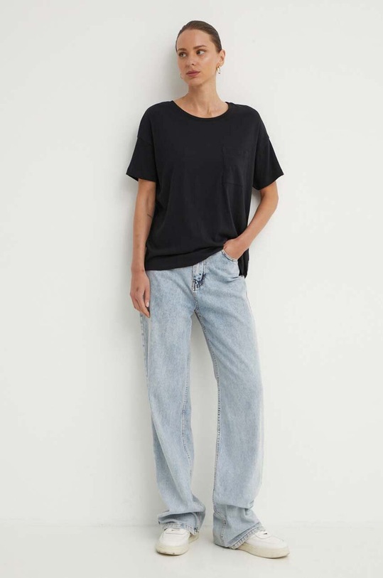 Marc O'Polo tricou din bumbac DENIM 5000000079 negru AW24