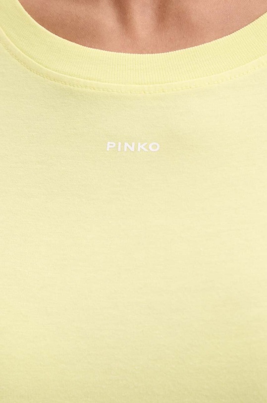 Бавовняна футболка Pinko жовтий 100373.A228