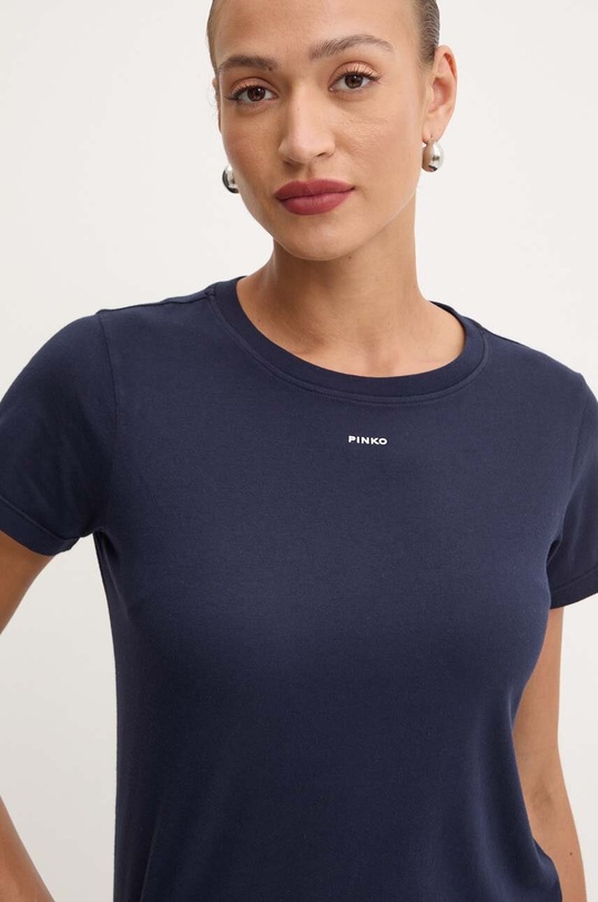 Pinko t-shirt bawełniany granatowy 100373.A228