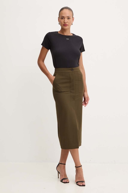 Бавовняна футболка Pinko 100373.A228 чорний AW24