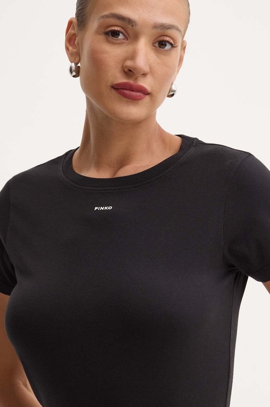 Бавовняна футболка Pinko чорний 100373.A228