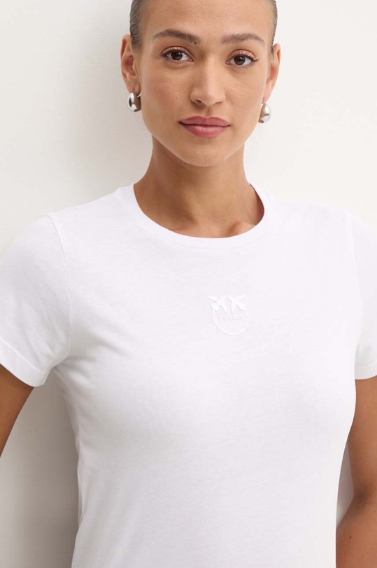 Bavlněné tričko Pinko bílá 100355.A227