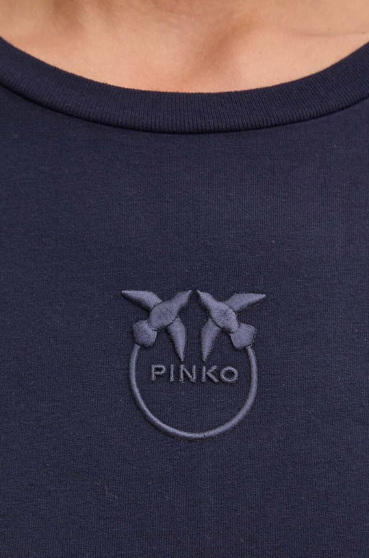 Бавовняна футболка Pinko 100355.A227 темно-синій