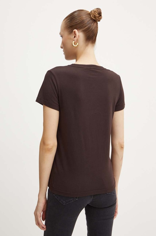 Odzież Pinko t-shirt bawełniany 100355.A227 brązowy