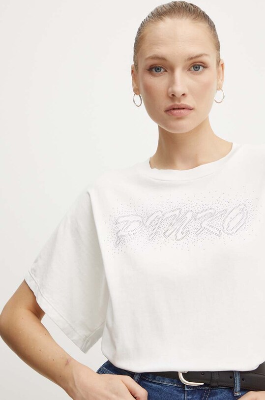 Pinko t-shirt bawełniany biały 103993.A231