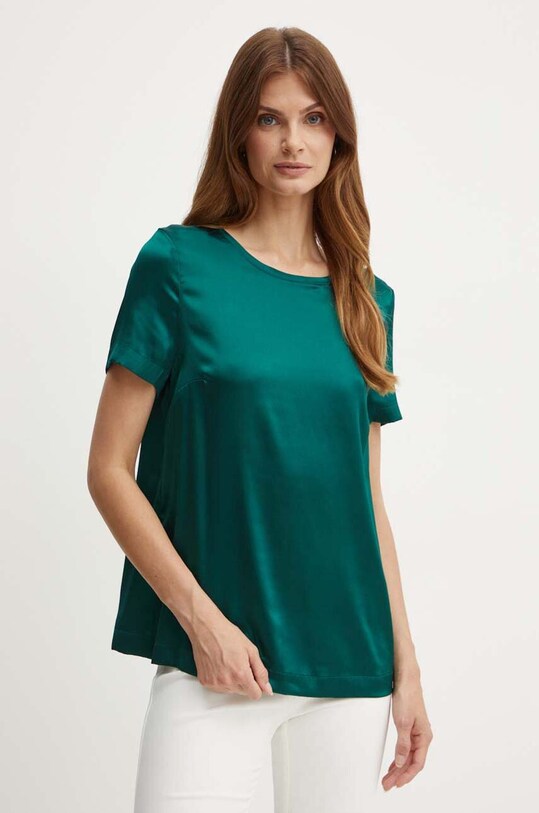 Шовкова блузка Marciano Guess DENISE короткий зелений 4YGH07.7117A