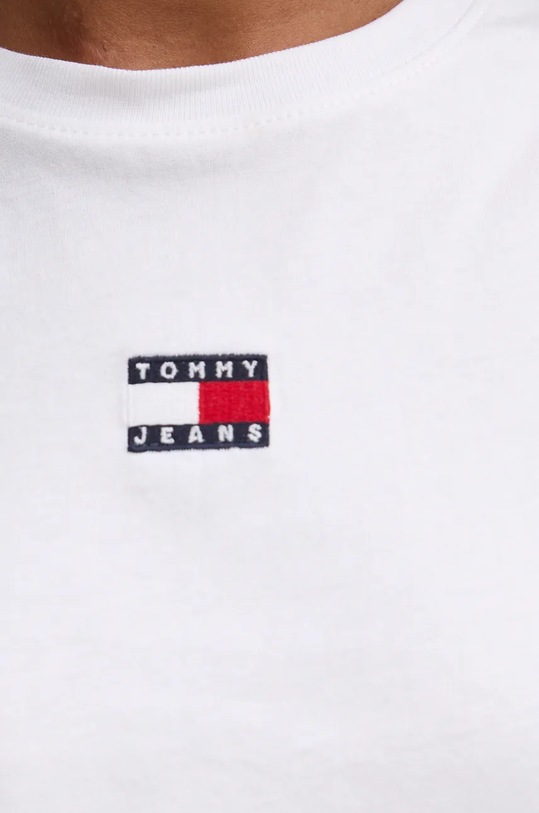 Bavlněný top Tommy Jeans DW0DW18422 bílá