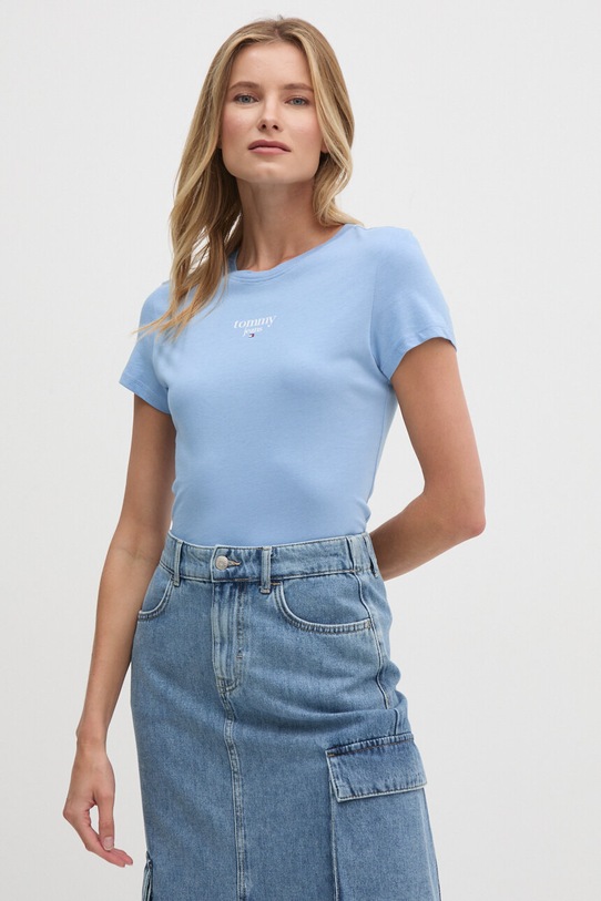 Tommy Jeans t-shirt DW0DW18397 niebieski AW24