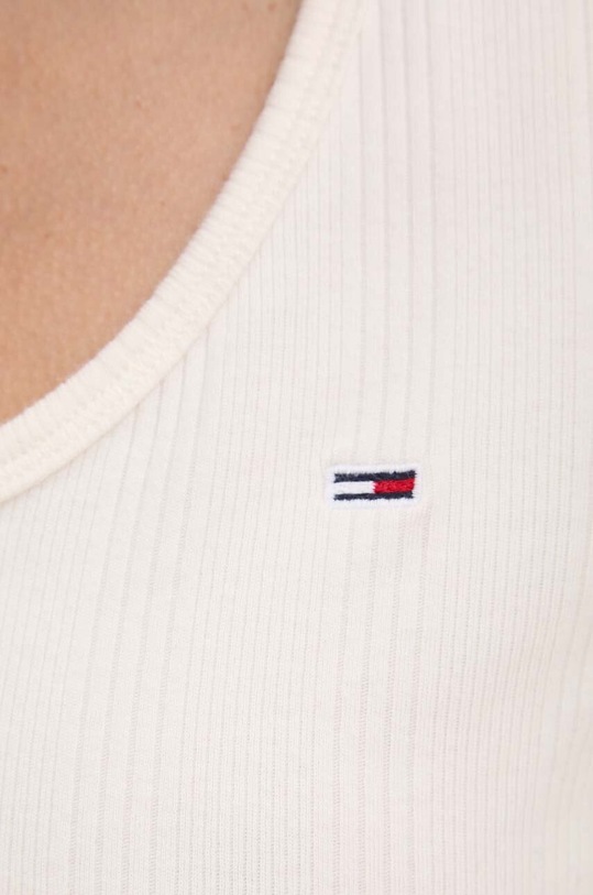 Tommy Jeans tricou DW0DW18426 bej