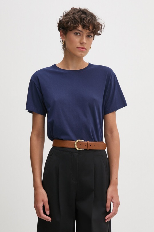 Bavlněné tričko Polo Ralph Lauren námořnická modř 211891561