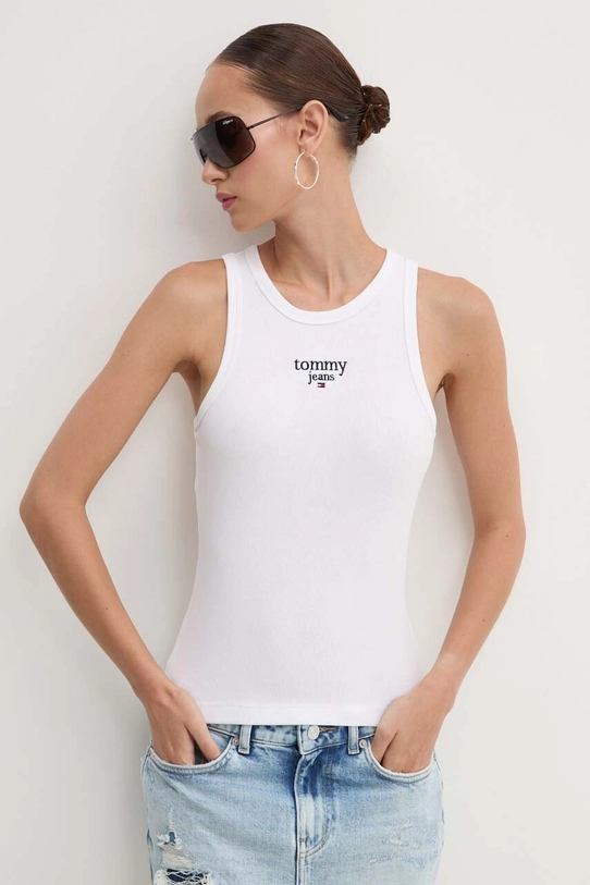 Tommy Jeans top biały DW0DW18408