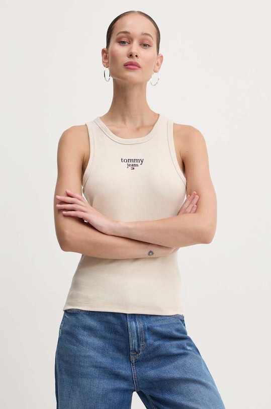 Топ Tommy Jeans бежевий DW0DW18408